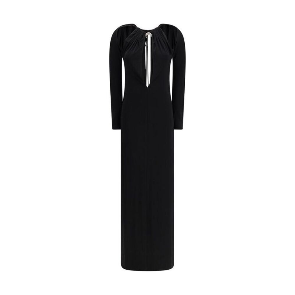 Marine Serre Viscose Casual Dress Women Black Dresses